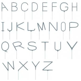 sparkler alphabet letters